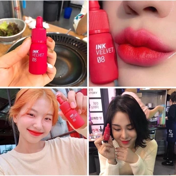Son Kem Lì Ink 08 Đỏ Dâu Mềm Mịn Mướt Môi, Son Kem Lì Ink 08 Sellout Red