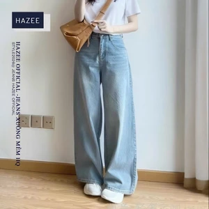 Quần Jean Hot Trend 2026 – Mặc là xinh- Quần Jean Ống suông Nữ HAZEE Chất Denim Mềm Hack Dáng