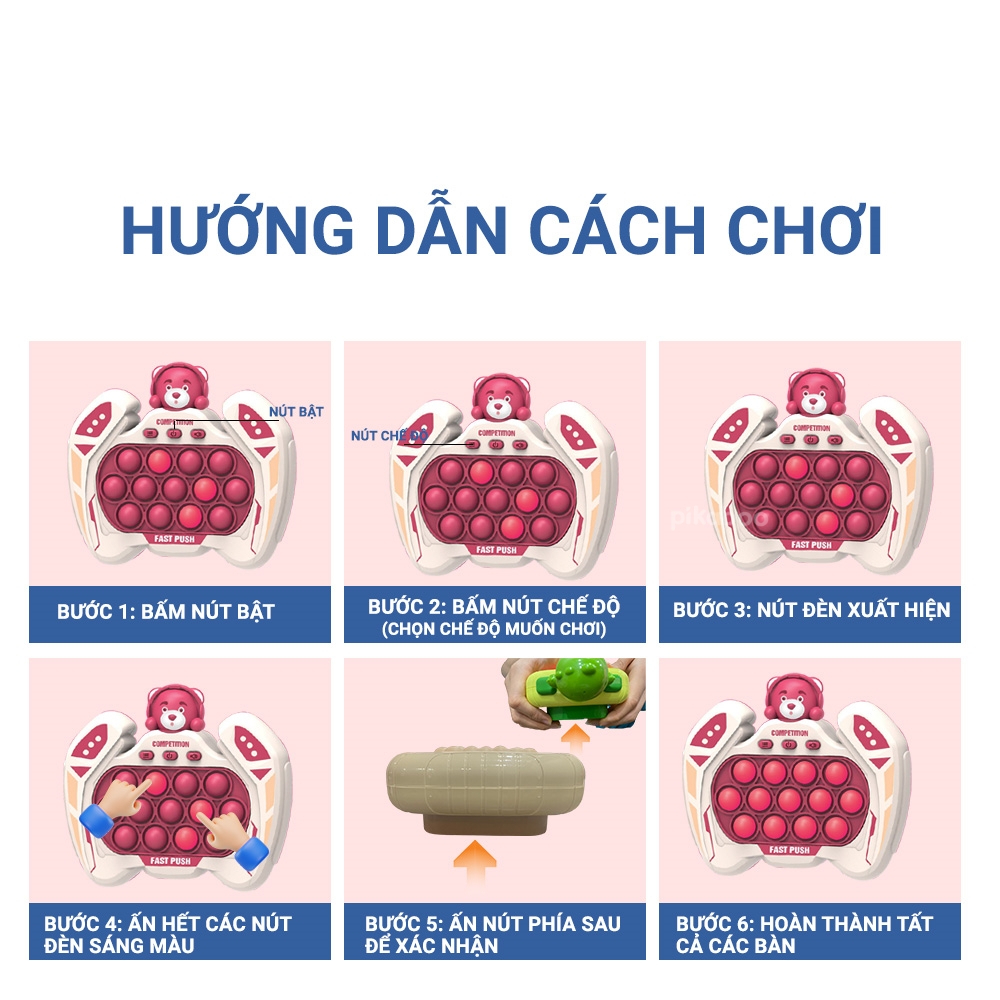 Đồ Chơi POP IT Điện Tử, Slim Dẻo - Máy Chơi Game Cầm Tay Giảm Căng Thẳng