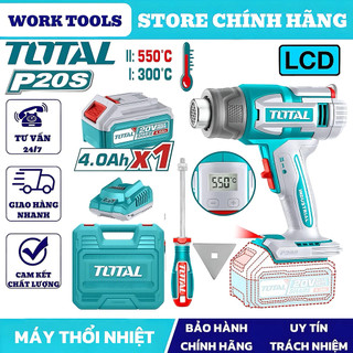TOTAL Máy thổi nhiệt dùng pin 20V TBLI20035 / TBLI2003 / TBLI2006