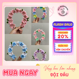 Vòng Hoa Đội Đầu Kẽm Nhung, Phụ Kiện Chụp Ảnh Tốt Nghiệp, Ảnh Kỷ Niệm, Set Kẽm Làm Vòng Hoa Đội Đầu
