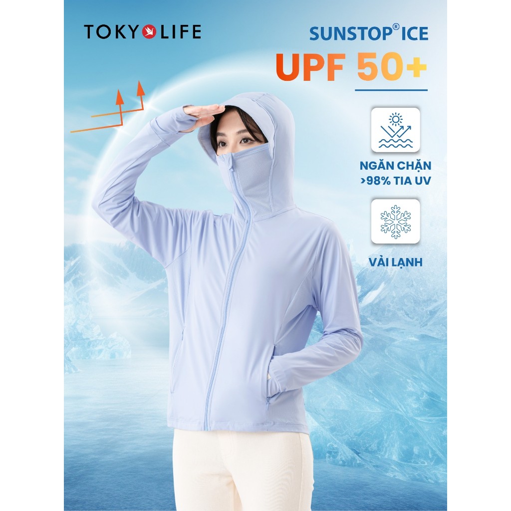 Áo khoác chống nắng TOKYOLIFE SunStop Ice kiểu dáng thời trang, bảo vệ da toàn diện 40003392