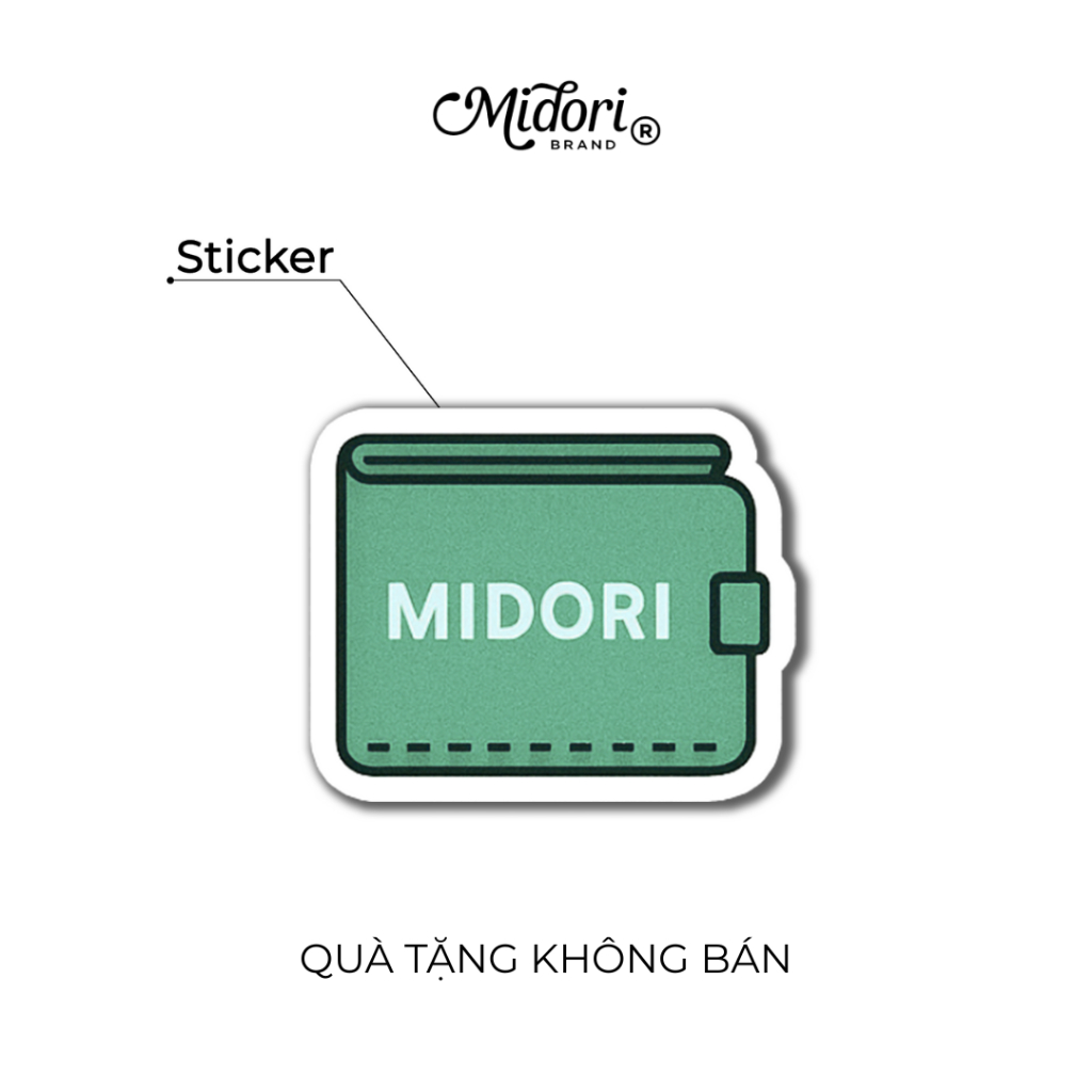 Sticker Dán Hình Ví Nam Nữ Thời Trang| MIDORI FOR MAN