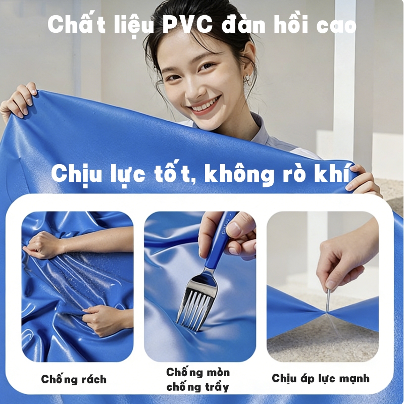 Bể bơi cho bé tại nhà,Bể bơi bơm hơi ngoài trời cho bé,Size lớn cho cả gia đình,kèm bơm,chất liệu dày bền