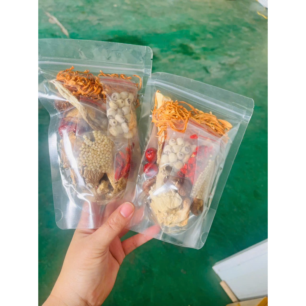 Set Canh Nấm Dưỡng Sinh Mix Nấm Trung Hoa  100Gram, Set Tự Nấu