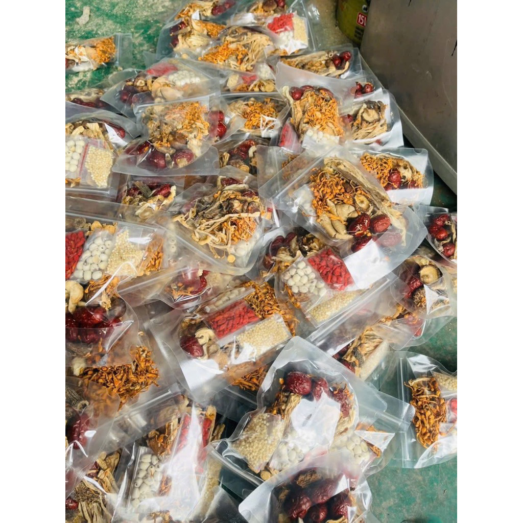Set Canh Nấm Dưỡng Sinh Mix Nấm Trung Hoa  100Gram, Set Tự Nấu