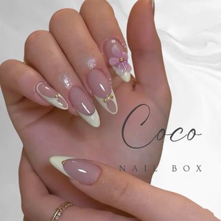 (Hot Sale) Nail Box thiết kế G006 nail mùa hè màu thạch hồng nặn hoa dễ thương nhà Gemychip