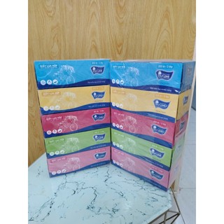 Combo Khăn Giấy Lụa Hộp Vyly Lovely 200 Tờ 180x200mm 3 Lớp Cty Giấy Thành Công - Hàng Cao Cấp Chất Lượng