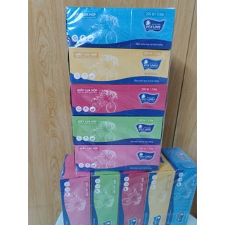 Combo Khăn Giấy Lụa Hộp Vyly Lovely 200 Tờ 180x200mm 3 Lớp Cty Giấy Thành Công - Hàng Cao Cấp Chất Lượng
