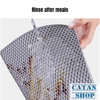 Lót Nồi Silicon Cách Nhiệt 18cm Lót Nồi Tổ Ong Chống Trượt Decor Bàn Ăn Chịu Nhiệt Tốt Nhiều Màu Sắc
