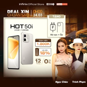 Điện thoại Infinix HOT 50i (4GB/128GB) - Màn hình 6.7" 120Hz | Camera 48MP | Helio G81 | 5000mAh sạc 18W