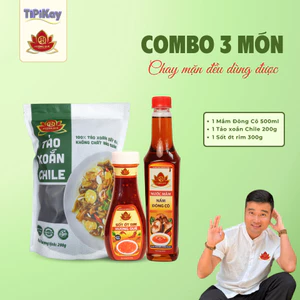 Combo Tảo Xoắn Chile 200g + Nước Mắm Đông Cô 500ml + Sốt Ớt Rim 300g - TiPiKay Shop