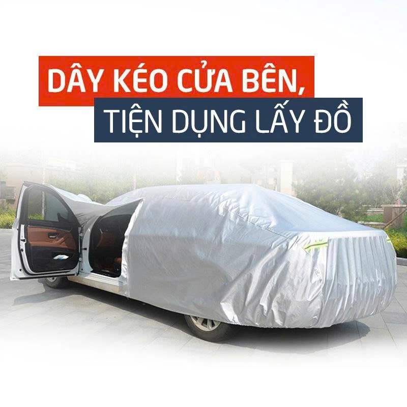 Bạt Phủ Ô Tô Vải Dù Oxford VinFast Limo Green, VFe34, VF3, VF5, VF6, VF7, VF8, VF9 Áo Bạc Che Xe Chống Nóng, Chống Nước