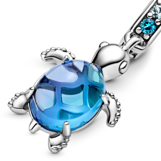 Charm Bạc Pandora Moments Murano Chú Rùa Biển Cả Xanh Dương - Murano Glass Sea Turtle Dangle Charm