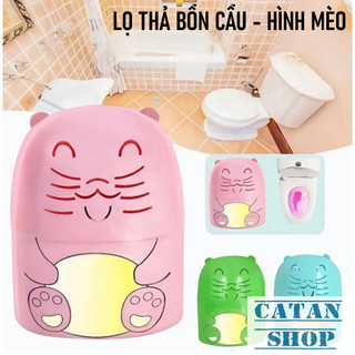 Lọ Thả Bồn Cầu Hình Con Mèo Toilet Tự Động Khử Mùi Diệt Khuẩn Sạch Mảng Bám Lưu Hương Thơm