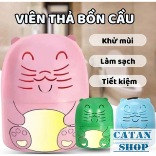 Lọ Thả Bồn Cầu Hình Con Mèo Toilet Tự Động Khử Mùi Diệt Khuẩn Sạch Mảng Bám Lưu Hương Thơm