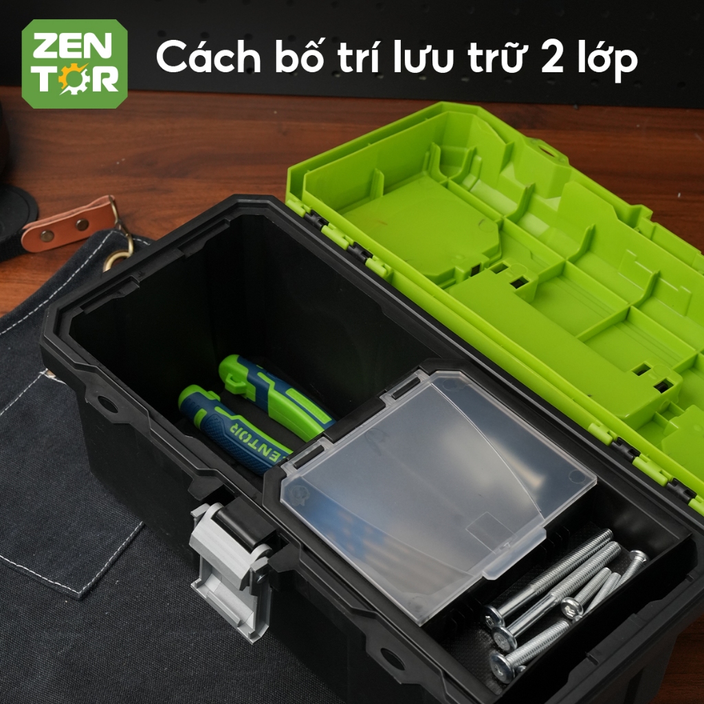 Hộp đựng dụng cụ đa năng ZENTOR size 12-20 inch thùng đồ nghề inch
