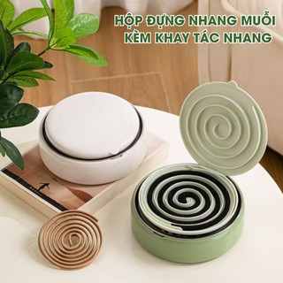 Hộp đựng hương muỗi kèm khay tách hương, đựng nhang muỗi có nắp đậy chống bỏng an toàn Life plus HD03