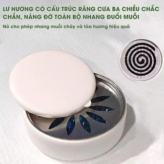 Hộp đựng hương muỗi kèm khay tách hương, đựng nhang muỗi có nắp đậy chống bỏng an toàn Life plus HD03
