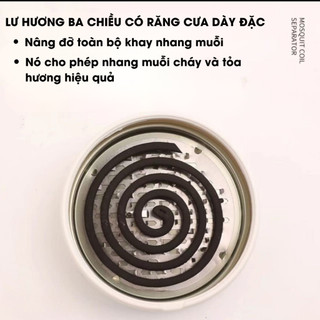 Hộp đựng hương muỗi kèm khay tách hương, đựng nhang muỗi có nắp đậy chống bỏng an toàn Life plus HD03