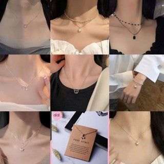 Vòng cổ dây chuyền nữ nhiều hình kiểu dáng thanh lịch HaminStore