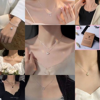 Vòng cổ dây chuyền nữ nhiều hình kiểu dáng thanh lịch HaminStore