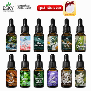 [THÊM NẮP BÓP] Tinh Dầu Khuếch Tán ESKY AROMA GARDEN Cắm Que/ Nhỏ Vào Đá Thơm Phòng 10ml 20ml