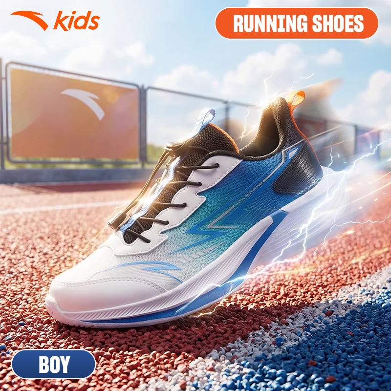 ANTA Kids Giày Chạy Bé Trai Thoáng Khí, Đàn Hồi , Êm Nhẹ A126B5540