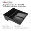 B-FACTORY Khay Tiện Ích Sau Màn Hình Nhựa ABS Cho VinFast VF3 Đen
