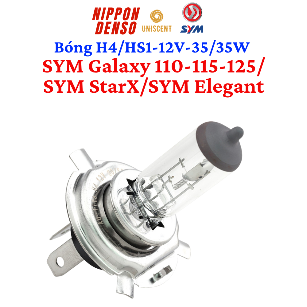 Bóng Đèn Xe Máy Halogen SYM Galaxy/ Star X/ SYM Elegant HS1-12V-35/35W NIPPON DENSO Made In Thailand