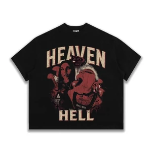 SLICK - Áo Thun Form Big Boxy "HEAVEN-HELL" Cotton 100% - Local Brand THE SLICK WAY UNISEX