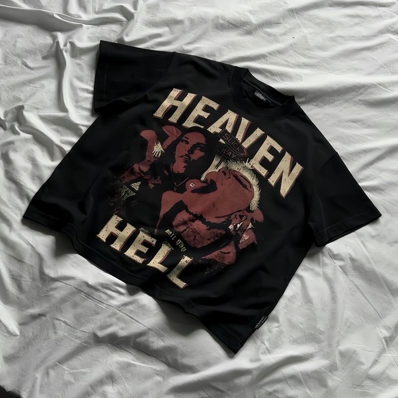 SLICK - Áo Thun Form Big Boxy "HEAVEN-HELL" Cotton 100% - Local Brand THE SLICK WAY UNISEX