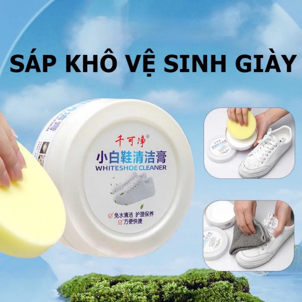 Sáp Vệ Sinh Giày, Ba Lô ,Túi Xách Không Cần Nước- Sáp Lau Vật Dụng Đa Năng Không Dùng Nước