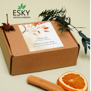 Hộp Carton Đựng Quà ESKY AROMA GARDEN Hộp Giấy Đựng Quà Tặng (Hộp+Giấy Rơm) 12x8x4cm
