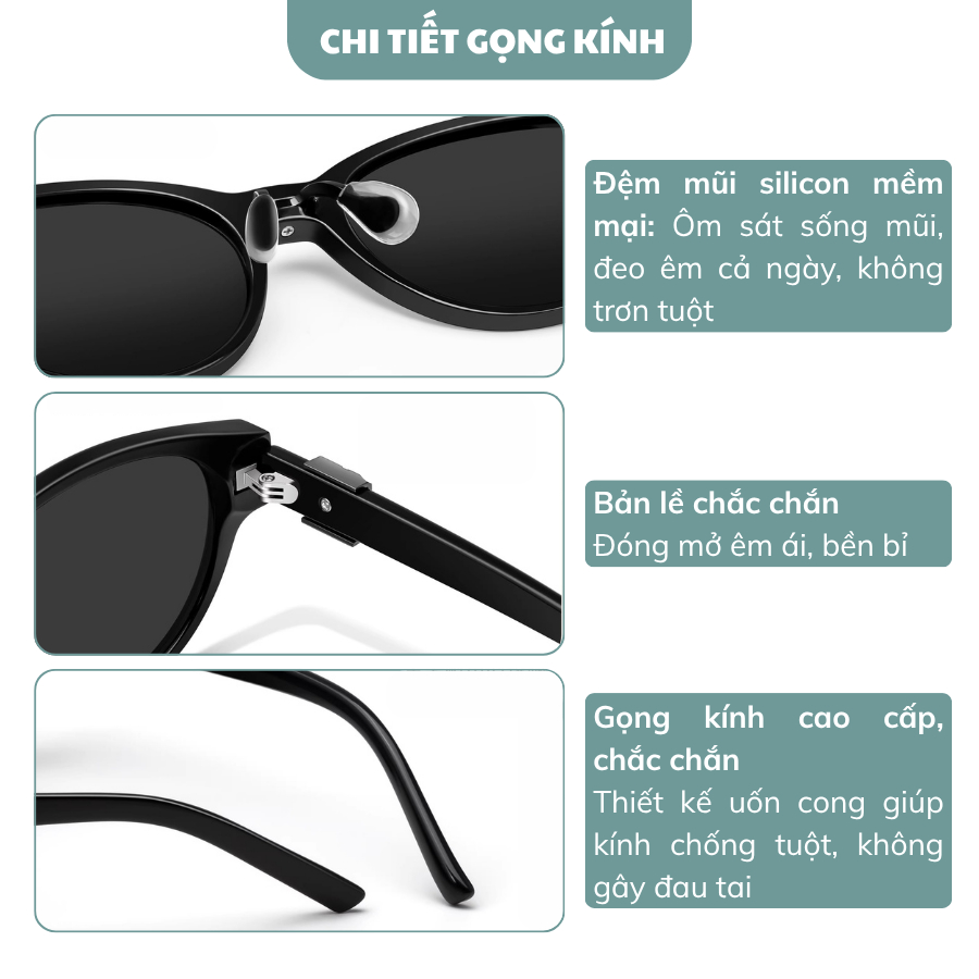 Kính Râm Du Lịch Nữ INNI Form Mắt Mèo Chống UV Chống Chói, Kính Mát Nữ Hot Trend 2026 - 11531