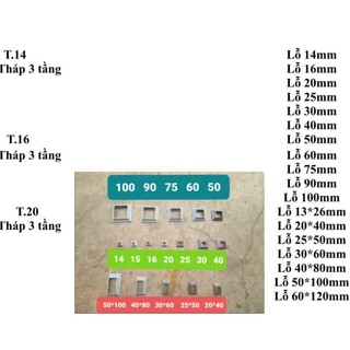 Chụp Chân Sắt Kẽm Chữ Nhật 13x26, 20x40, 25x50, 30x60, 50x100, 60x120 dùng để bịt đầu các thanh sắt hộp