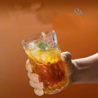 Cốc Ly Thủy Tinh Tuyết Mờ, Sông Băng, Vân Đá Nhám Chịu Nhiệt Miệng Loe Pha TRÀ, SODA, NƯỚC ÉP,CÀ PHÊ