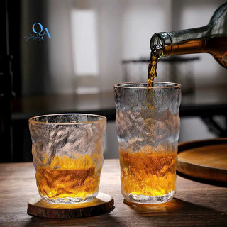 Cốc Ly Thủy Tinh Tuyết Mờ, Sông Băng, Vân Đá Nhám Chịu Nhiệt Miệng Loe Pha TRÀ, SODA, NƯỚC ÉP,CÀ PHÊ