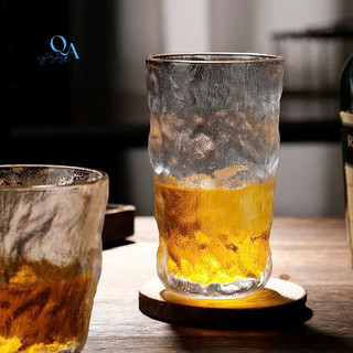 Cốc Ly Thủy Tinh Tuyết Mờ, Sông Băng, Vân Đá Nhám Chịu Nhiệt Miệng Loe Pha TRÀ, SODA, NƯỚC ÉP,CÀ PHÊ