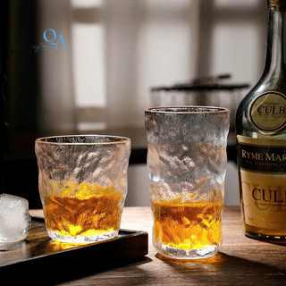 Cốc Ly Thủy Tinh Tuyết Mờ, Sông Băng, Vân Đá Nhám Chịu Nhiệt Miệng Loe Pha TRÀ, SODA, NƯỚC ÉP,CÀ PHÊ