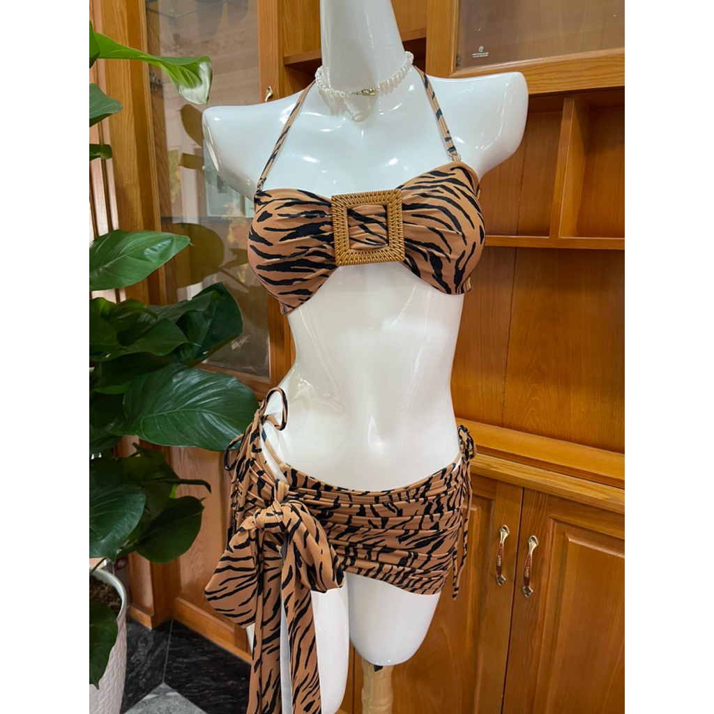 TINA-bikini set 3 mảnh thiết kế kèm bắt mắt .sang xịn