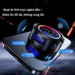 Quạt Làm Mát Điện Thoại Đa Năng - Nam Châm Xoay 360, Chống Trượt, Tối Ưu Cho PUBG Mobile & Free Fire Tản nhiệt nhanh
