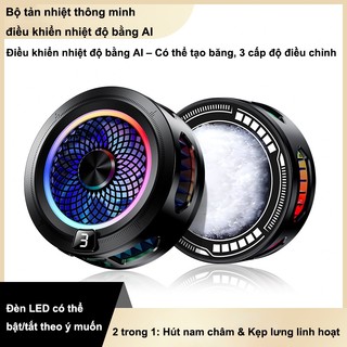 [MỚI 2026] Quạt Tản Nhiệt Bán Dẫn SR05 - Siêu Lạnh Sâu, 2 Chế Độ Nam Châm/Kẹp - Tương Thích Mọi Điện Thoại & Tablet