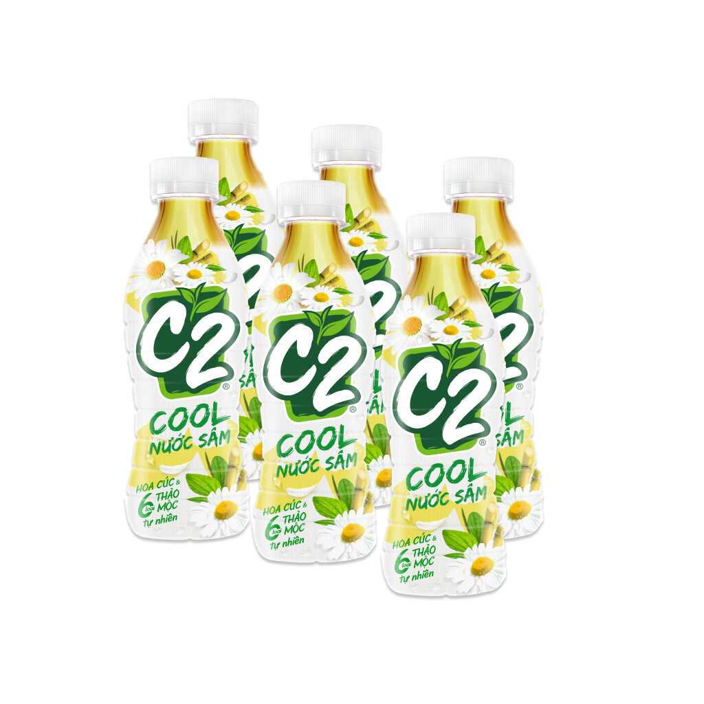 Lốc 6 Chai 280ml - Nước Sâm C2 Cool Hoa Cúc Thảo Mộc | Shopee Việt Nam