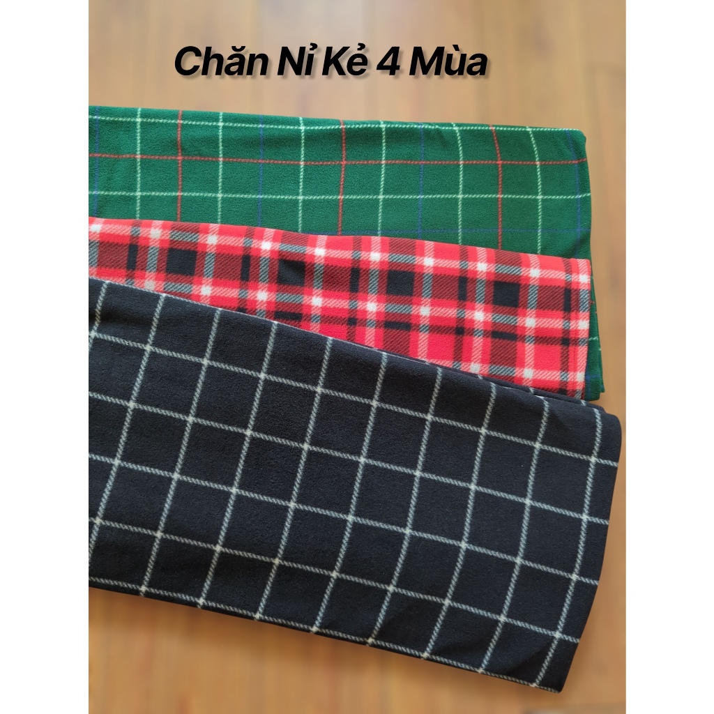 Chăn nỉ kẻ văn phòng, mềm văn phòng, chăn đắp điều hòa, chăn đắp 4 mùa mềm mại nhiều kích thước