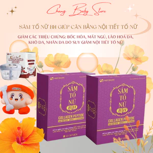 Combo 2 hộp Sâm Tố Nữ BH giúp cân bằng Nội Tiết Tố Nữ làm gảm : Bốc Hoả -Mất Ngủ -Lão Hoá Da Hộp 30 viên