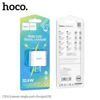 Cốc sạc Hoco C106 USB-A 5V-2.1A (Trắng)