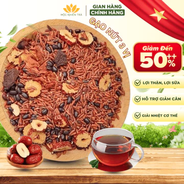 Trà Gạo Lứt, Táo Đỏ, Đỗ Đen Giảm Cân Thanh Lọc Cơ Thể, Trà Detox Giảm Nóng Trong Tốt Cho Mẹ Bầu