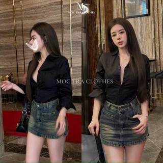 Áo sơ mi nữ công sở Loại 1 thiết kế dáng ôm cổ bẻ siêu tôn dáng, Áo kiểu nữ sang chảnh tiểu thư