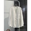 𝗭𝗢𝗭𝗢 - Áo Linen Tưng gân cổ V